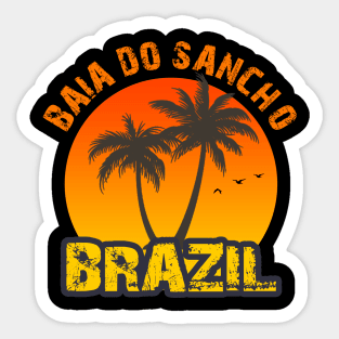 Baia Do Sancho Beach, Fernando De Noronha of Brazil Sticker